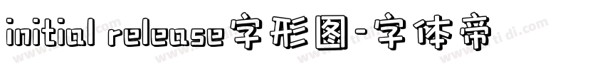 initial release字形图字体转换